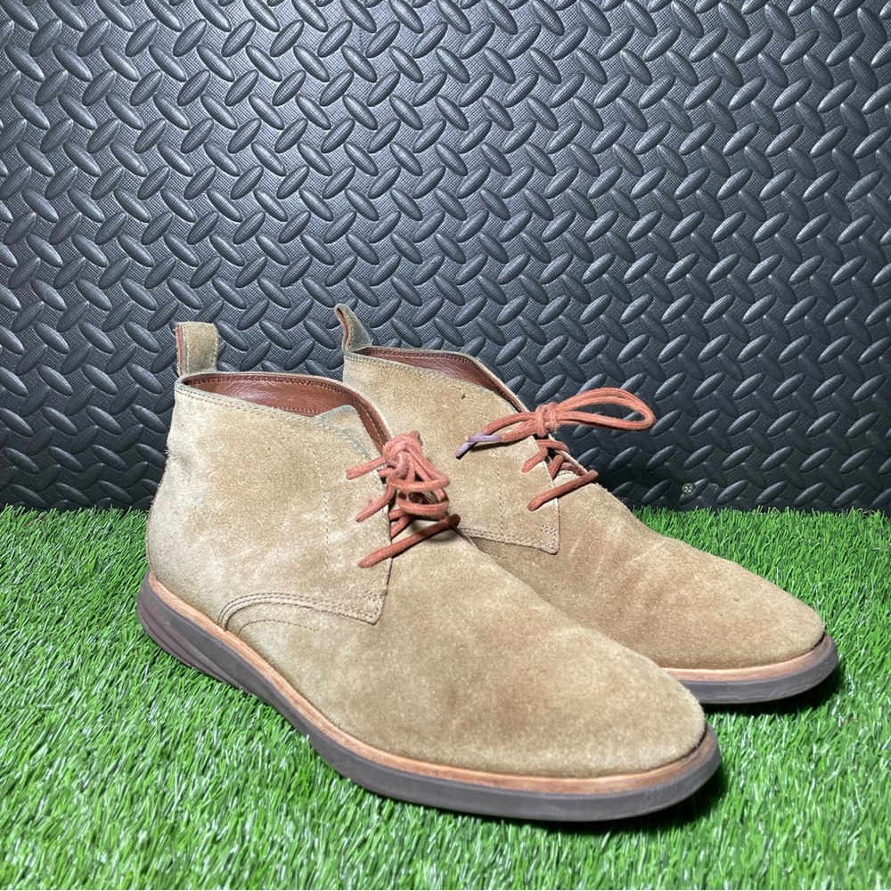 Cole Haan Mens Grand Evolution C26950 Brown Suede Chukka Boots Size 10